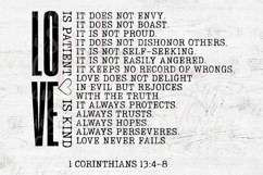 Love Is Patient Love Is Kind SVG, 1 Corinthians 13:4-8 SVG Product Image 4