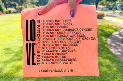 Love Is Patient Love Is Kind SVG, 1 Corinthians 13:4-8 SVG Product Image 3