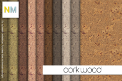 Cork Wood Seamless Textures Product Image 1