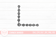 Floral Corner Border and Frame SVG Product Image 1