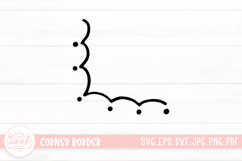 Floral Corner Border and Frame SVG Product Image 1