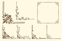 Corner Ornamental Frame Vector Set Product Image 1