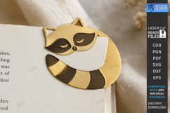 Cute Sleeping Animals Corner Bookmarks Laser Cut Bundle |CNC Product Image 6