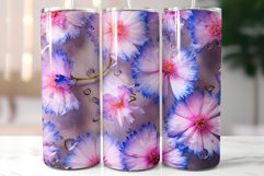 Pink CornflowerTumbler|3d Herbarium Tumbler Wrap Product Image 9