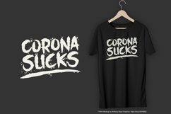 Corona Sucks Covid-19 Motivation Typography Quote Vector Design to Print on T-Shirt Hoodie Poster Sublimation Merchandise AI CDR SVG EPS PNG