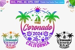 Coronado Island 2024 Svg, California Vacation T-shirt Png Product Image 1