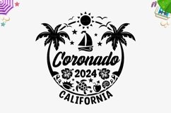 Coronado Island 2024 Svg, California Vacation T-shirt Png Product Image 2