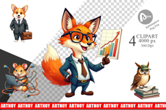 Corporate Critters Clipart Product Image 1