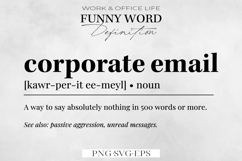 Funny Office Definition Wall Art, Office Decor SVG, PNG. Product Image 1