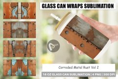 Glass Can Wraps Corroded Metal Rust Product Image 1