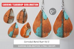 Earring Corroded Metal Rust Product Image 1