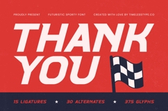 Corsa Rustin - Futuristic Sporty Font Product Image 20