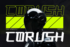 Corush - Modern Tech Futuristic Font Product Image 1