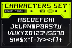 Corush | Sci-Fi Futuristic Webfont for Modern Digital Design Product Image 8