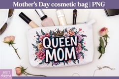 Queen Mom Cosmetic Bag mom gift Mothers day makeup bag Product Image 1