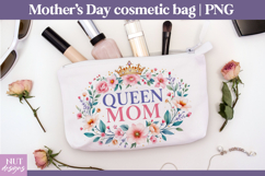Queen Mom Cosmetic Bag mom gift Mothers day makeup bag Product Image 1