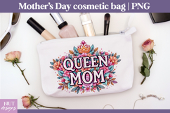 Queen Mom Cosmetic Bag mom gift Mothers day makeup bag Product Image 1