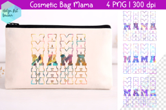 Cosmetic bag MAMA, mother's day makeup bag Product Image 1