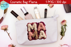 Cosmetic bag MAMA, mother's day makeup bag Product Image 1