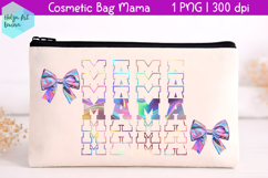 Cosmetic bag MAMA, mother's day makeup bag Product Image 1