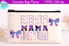 Cosmetic bag MAMA, mother's day makeup bag Product Image 1