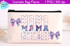 Cosmetic bag MAMA, mother's day makeup bag Product Image 1
