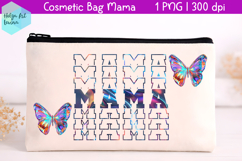 Cosmetic bag MAMA, mother's day makeup bag Product Image 1
