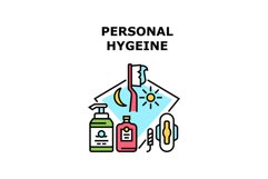 Personal Hygiene Vector Concept Color Illustration Product Image 1