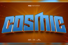 Cosmic 3D editable text effect Product Image 1