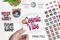 Cosmic Space Quotes Sticker Product Image 1