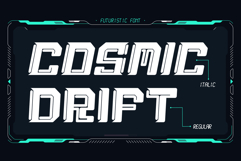 Cosmic Drift - Modern Futuristic Typeface Product Image 1