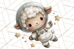 Astronaut Farm Animals PNG Clipart, Space Clip Art Product Image 3