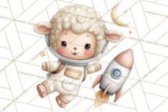 Astronaut Farm Animals PNG Clipart, Space Clip Art Product Image 4