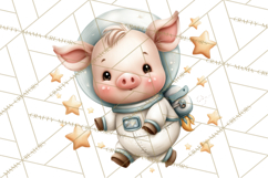 Astronaut Farm Animals PNG Clipart, Space Clip Art Product Image 4