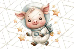Astronaut Farm Animals PNG Clipart, Space Clip Art Product Image 4