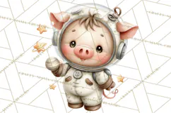 Astronaut Farm Animals PNG Clipart, Space Clip Art Product Image 5