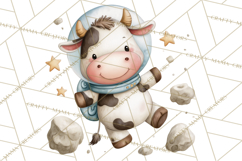 Astronaut Farm Animals PNG Clipart, Space Clip Art Product Image 3