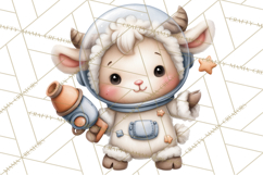 Astronaut Farm Animals PNG Clipart, Space Clip Art Product Image 3