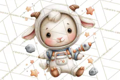 Astronaut Farm Animals PNG Clipart, Space Clip Art Product Image 4