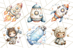 Astronaut Farm Animals PNG Clipart, Space Clip Art Product Image 5