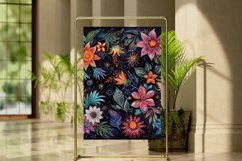 Cosmic Floral Embroider Digital Paper Bundle Product Image 3