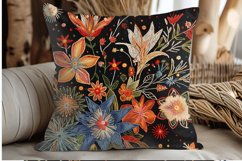 Cosmic Floral Embroider Digital Paper Bundle Product Image 2