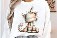 Cosmic Galaxy Unicorn Cat Clipart Product Image 2