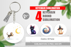 Cosmic Kittens Keychain Product Image 1