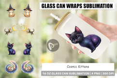 Cosmic Kittens Glass Can Product Image 1