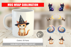 Cosmic Kittens Mug Wrap Product Image 1