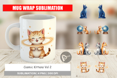 Cosmic Kittens Mug Wrap Product Image 1