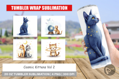 Cosmic Kittens Tumbler Product Image 1