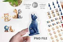 Cosmic Kittens Sticker Product Image 1