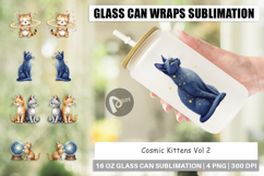 Cosmic Kittens Glass Can Product Image 1